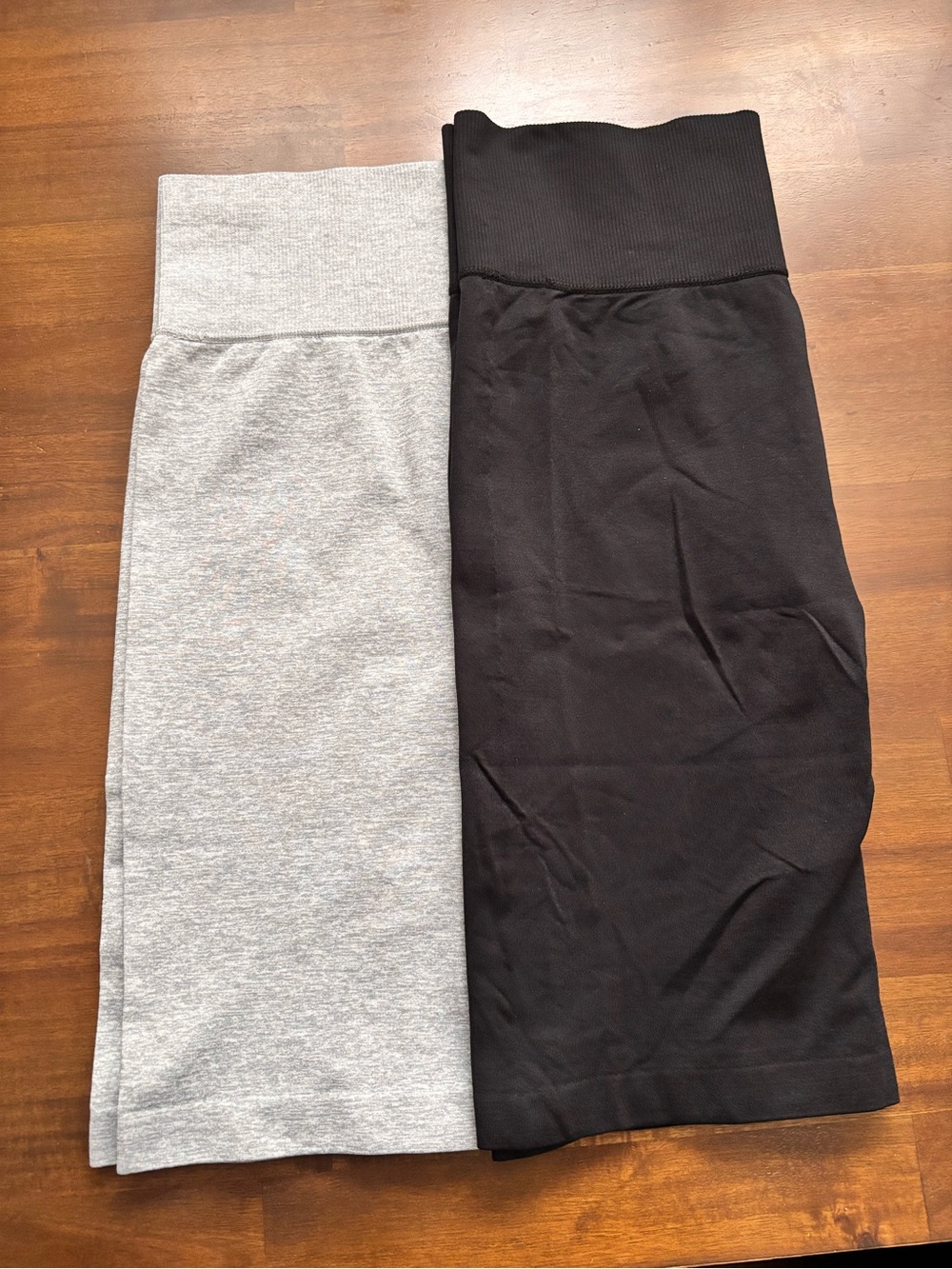 Forever 21 Bike Shorts - Black and Light Gray